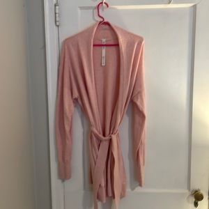 Lululemon cotton-cashmere blend wrap sweater